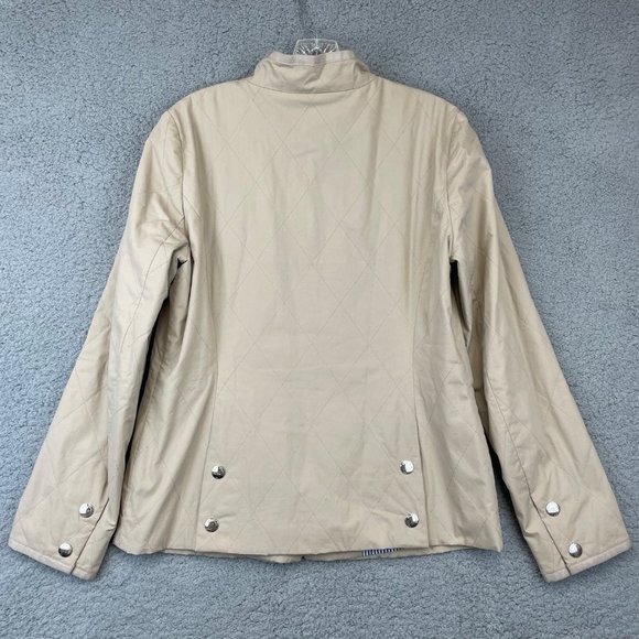 Women's jacket Brooks Brothers Quilted Barn Snap Coat size 8 - Picture 4 of 12